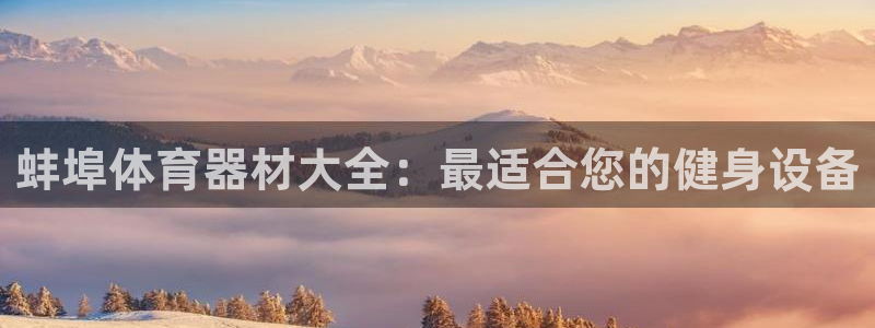 耀世娱乐挂机脚本：蚌埠体育器材大全：最适合您的健身设