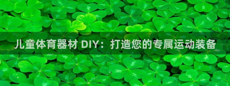 耀世微光歌曲下载：儿童体育器材 DIY：打造您的专属