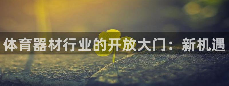耀世平台式7O777：体育器材行业的开放大门：新机遇