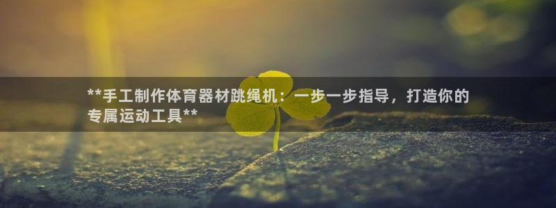 耀世集团视频直播在哪看：**手工制作体育器材跳绳机：